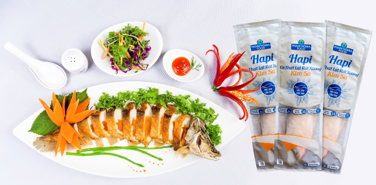 Sản phẩm làm từ cá thát lát rút xương của Công ty Phạm Nghĩa đạt tiêu chuẩn xuất khẩu.