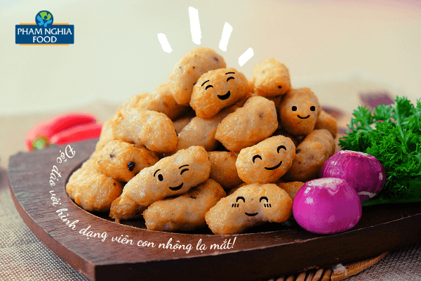 Viên chả hình con nhộng tạo cảm giác mới lạ và hấp dẫn hơn!