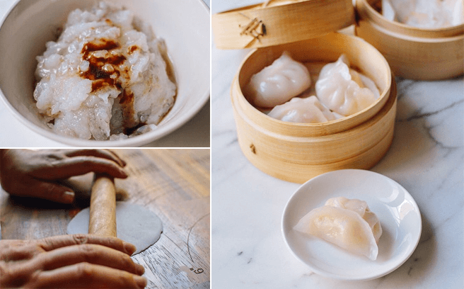 Tuy cách làm tương đối cầu kỳ nhưng thành phần Dimsum lại vô cùng đơn giản và dễ tìm