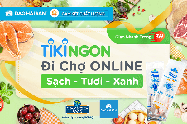 Mua hàng nhanh hơn với TikiNGON của Đảo hải sản