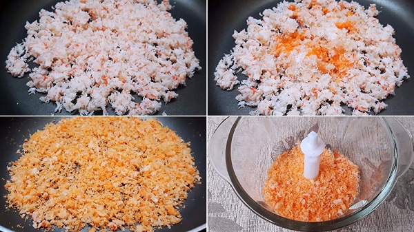 Thành phẩm chà bông tôm siêu hấp dẫn!