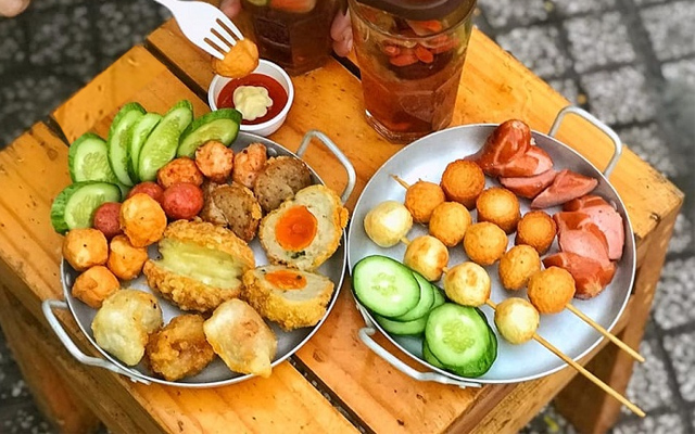 1 xiên cá viên chiên bao nhiêu calo?
