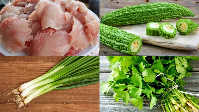 Canh khổ qua chả cá thác lác