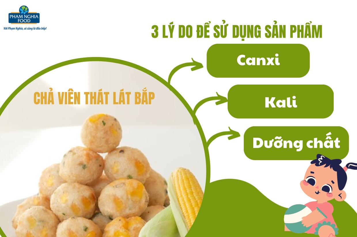 Bé bị biếng ăn! Phải làm sao? Đừng lo đã có chả viên thát lát Bắp