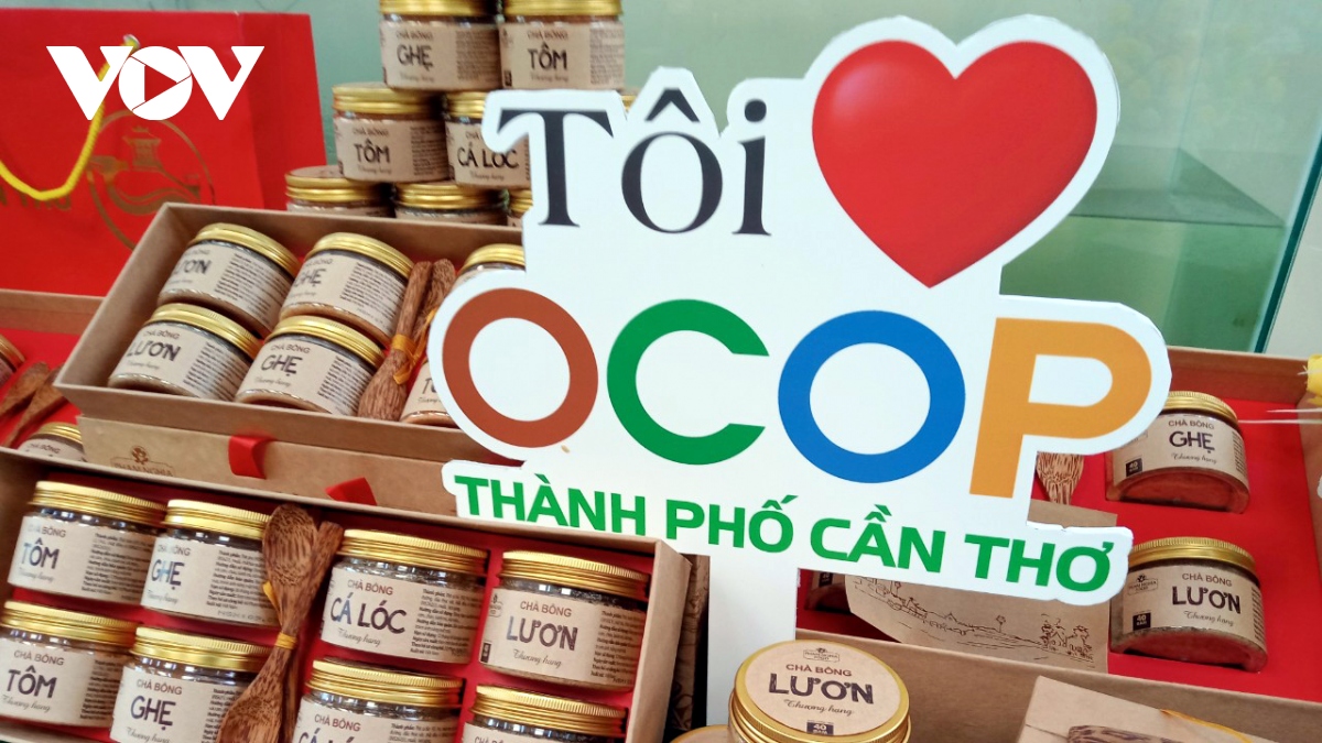 Một số sản phẩm OCOP của Cần Thơ. (Nguồn: vov.vn)