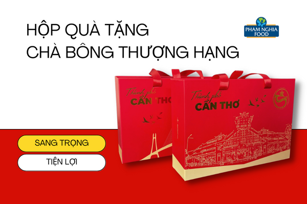 Vẻ ngoài sang trọng cùng những hình ảnh nổi bật của TP. Cần Thơ từ hộp quà tết 2023 - Hộp quà tặng Chà Bông Thượng Hạng