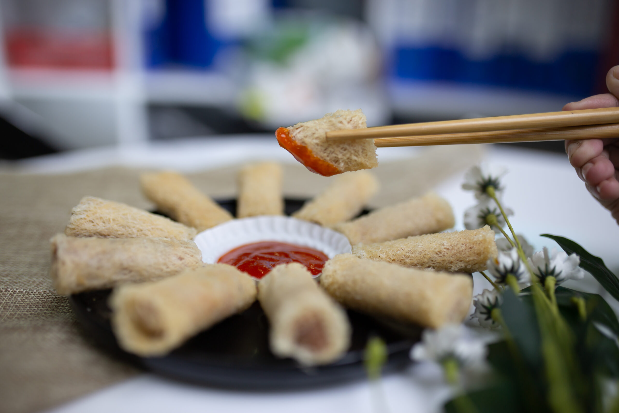Vegetarian Net Spring Roll