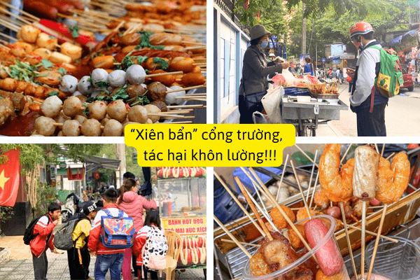 Thực trạng cá viên chiên bẩn đáng báo động tại nhiều cổng trường hiện nay