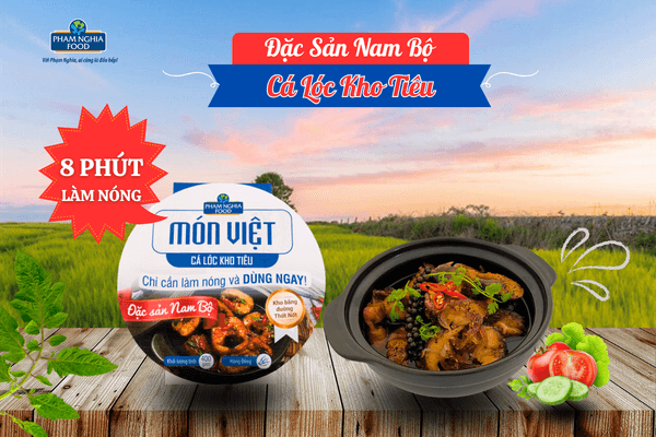 Cá lóc kho tiêu - Thơm ngon, cay nồng chuẩn vị Nam Bộ