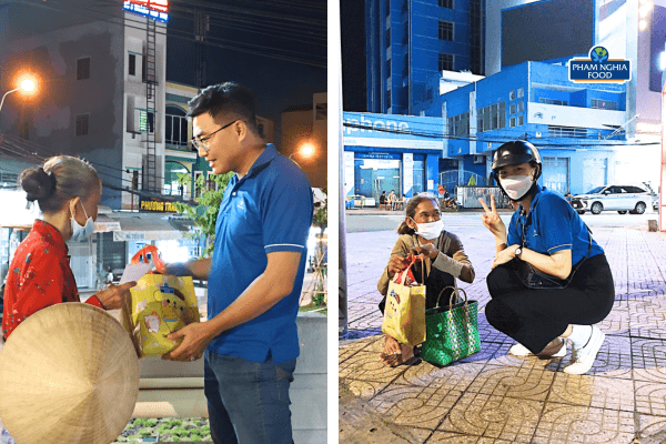 Những phần quà được team Phạm Nghĩa gửi tận tay kèm theo lời chúc yêu thương đến mọi người trong Chuyện tử tế tập 09