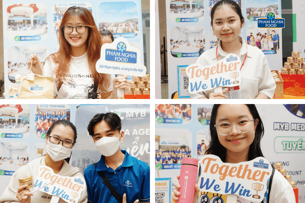 Các bạn sinh viên đáng yêu chiến thắng trò chơi và rinh về những phần quà xinh xắn tại Ngày Hội Việc Làm 2023