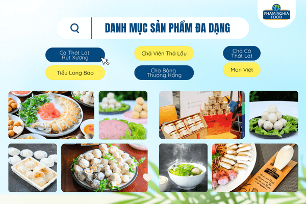 PHAM NGHIA FOOD là địa chỉ uy tín phân phối sỉ cá viên chiên, chả cá quết trên thị trường hiện nay