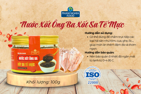 Xốt Sa Tế Mực – thơm nồng vị biển, cay đậm đà từ mực khô xay nhuyễn, sả và ớt