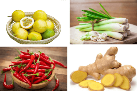 Các nguyên liệu cần thiết để làm nước chấm ốc chanh dây