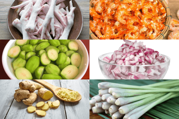 Nguyên liệu quen thuộc, dễ tìm để tự tay làm chân gà sả tắc cóc non