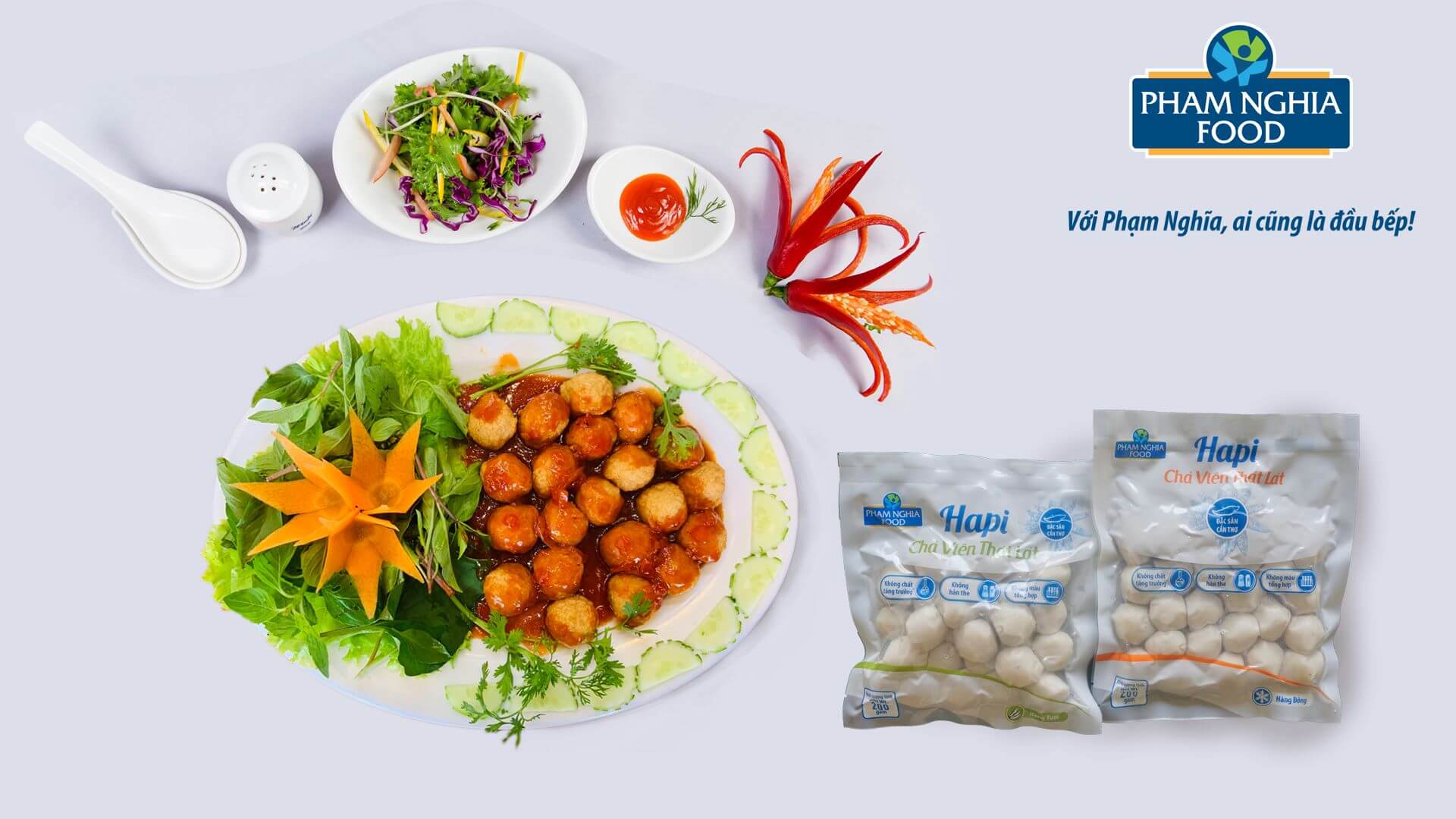 Cá viên PHAM NGHIA FOOD có thể chế biết được nhiều món ăn ngon!