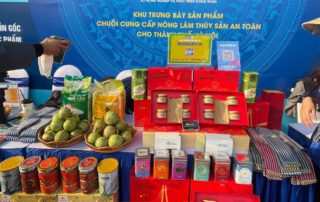 Sản phẩm chà bông thượng hạng được trưng bày tại Festival sản phẩm nông nghiệp và làng nghề Hà Nội 2022
