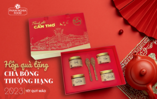 Hộp quà Tết 2023 sang trọng - dinh dưỡng - Hộp quà tặng Chà Bông Thượng Hạng của PHAM NGHIA FOOD