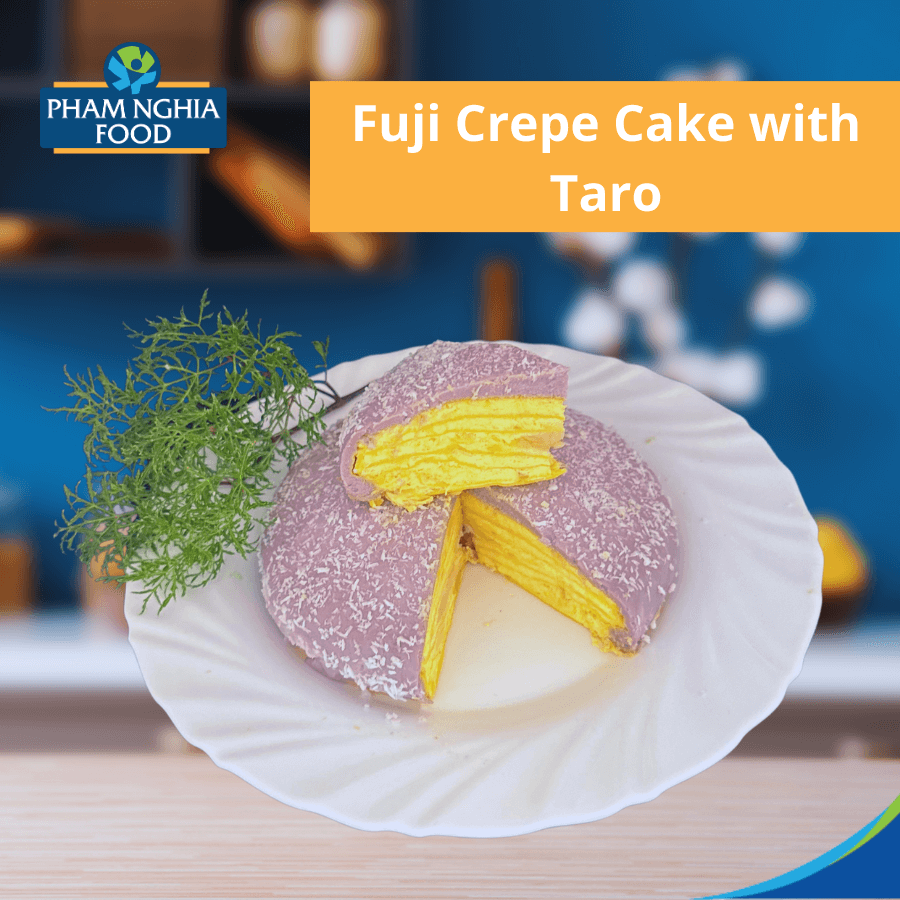FUJI CREPE CAKE WITH TARO
