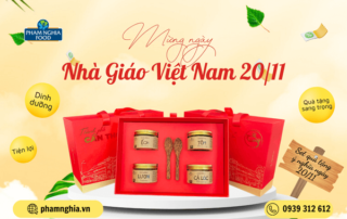 Hộp quà tặng Chà Bông Thượng Hạng sang trọng thích hợp làm quà tặng 20/11