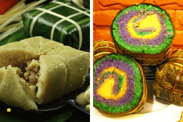 Bánh chưng và bánh tét đã trở thành 2 món ngon ngày tết không thể thiếu của người Việt
