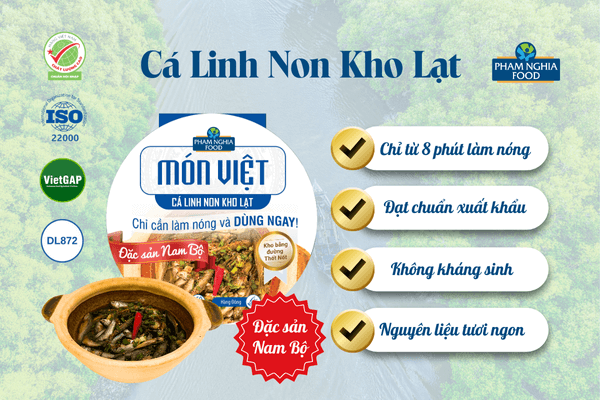 Chỉ cần 8 phút đã có ngay món Cá Linh Non Kho Lạt chuẩn vị đồng quê ngay tại nhà!!