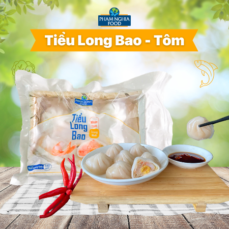 Tiểu long bao nhâm tôm trứng muối PHAM NGHIA FOOD