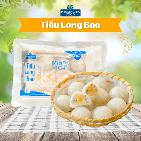 Tiểu long bao nhân chả cá thát lát trứng muối PHAM NGHIA FOOD