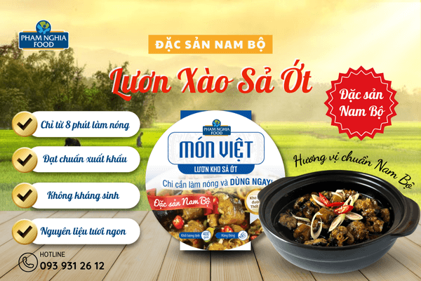 Lươn Kho Sả Ớt PHAM NGHIA FOOD - Món ngon tiện lợi chỉ với 8 phút!