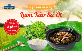 Lươn kho sả ớt được kho từ đường thốt nốt và cách tẩm ướp đúng chuẩn Nam Bộ giúp giữ trọn vẹn hương vị quê nhà
