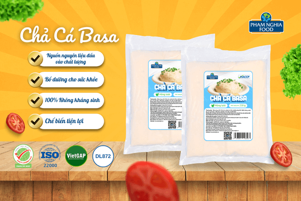 Chả Cá Basa Phạm Nghĩa cam kết không sử dụng phẩm màu, hàn the hay chất bảo quản độc hại