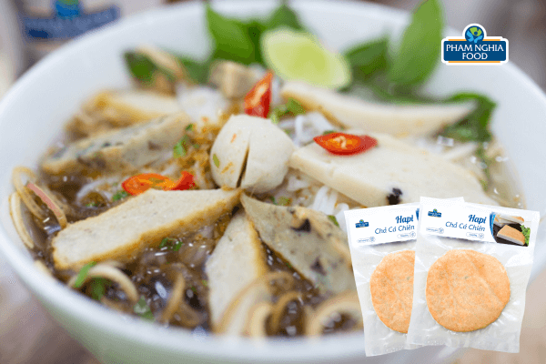 Bún chả cá chiên đậm vị, dai ngon từ Hapi Chả Cá Chiên PHAM NGHIA FOOD