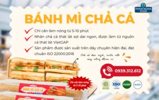 Với sản phẩm Bánh Mì Chả Cá PHAM NGHIA FOOD, bạn sẽ tiết kiệm tối đa thời gian và bảo vệ sức khỏe cho bản thân và gia đình