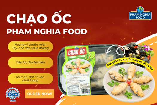 5 phút chế biến – 1 món ngon chuẩn nhà hàng! Chạo Ốc Phạm Nghĩa tiện lợi, nhanh gọn cho bữa ăn bận rộn