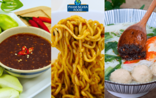 Bộ ba Nước Xốt Ông Ba tiện lợi: Xốt Tôm Ớt Đỏ – Xốt Tôm Tiêu Đen – Xốt Sa Tế Mực hứa hẹn khuấy đảo mọi món ăn Việt