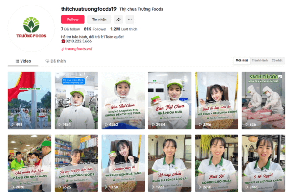 Thịt chua Trường Foods gây ấn tượng trên TikTok Shop với combo đóng gói chuyên nghiệp, đa dạng hương vị và dễ dàng đặt mua chỉ trong vài thao tác