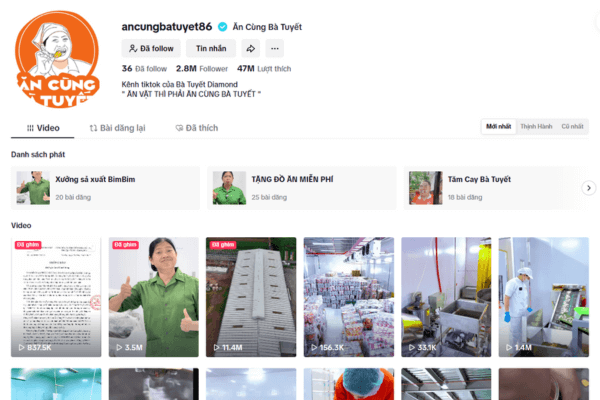 Video bắt trend vui nhộn cùng livestream tự nhiên, tương tác gần gũi giúp thương hiệu nhanh chóng chiếm cảm tình khách hàng trẻ