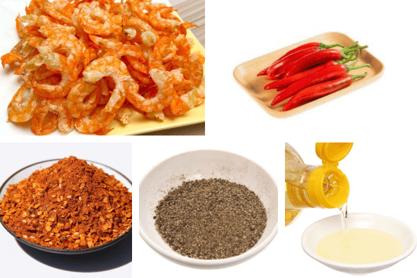 Chuẩn bị nguyên liệu để tự tay làm xốt sa tế tôm nhanh gọn tại nhà