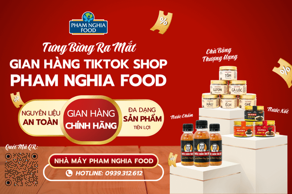 Đặc sản miền Tây PHAM NGHIA FOOD giờ đây đã có mặt trên TikTok Shop để khách hàng dễ dàng trải nghiệm