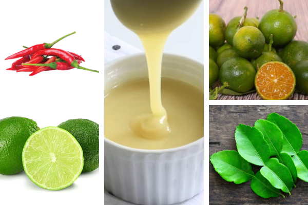 Những nguyên liệu quen thuộc để làm nước chấm thịt nướng ớt đỏ sữa đặc