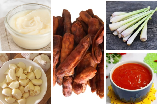 Những nguyên liệu cần chuẩn bị để làm nước chấm thịt nướng me chua cay