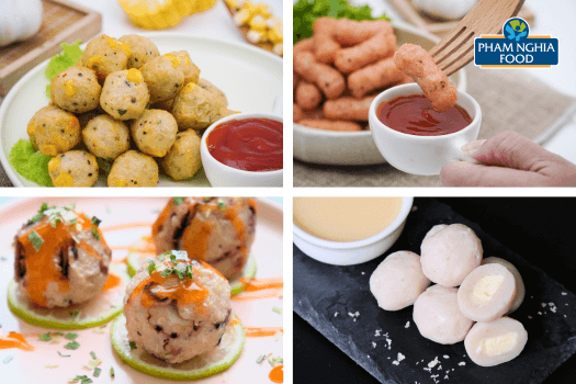 Chả viên tiện lợi – lựa chọn phổ biến trong thực phẩm đông lạnh giá sỉ cho các quán lẩu, xiên que