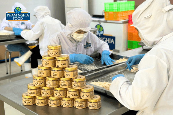 Chà Bông Thượng Hạng Phạm Nghĩa Food được sản xuất theo hệ thống quản lý an toàn thực phẩm đạt chuẩn ISO 22000:2018