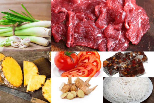 Những nguyên liệu cần chuẩn bị để nấu lẩu Thái chua cay truyền thống