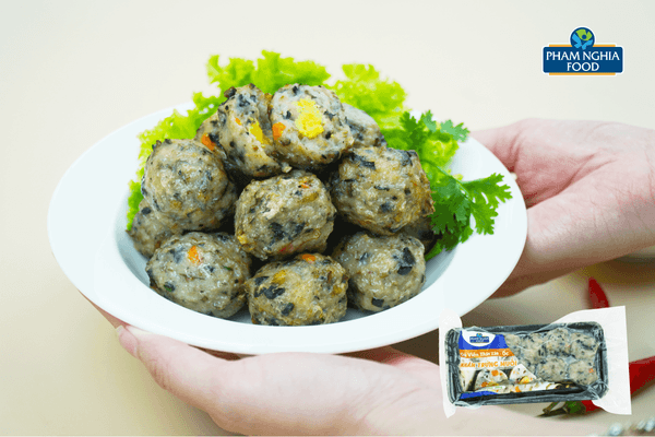 Sản phẩm đã được tạo hình sẵn, chỉ cần vài bước chế biến đơn giản là có món ăn ngon